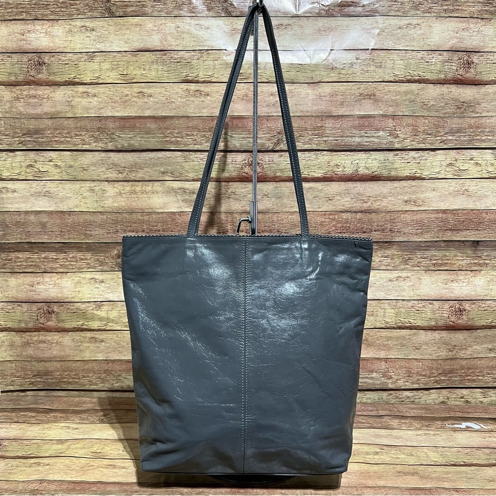 Latico Grey Leather Shoulder Bag